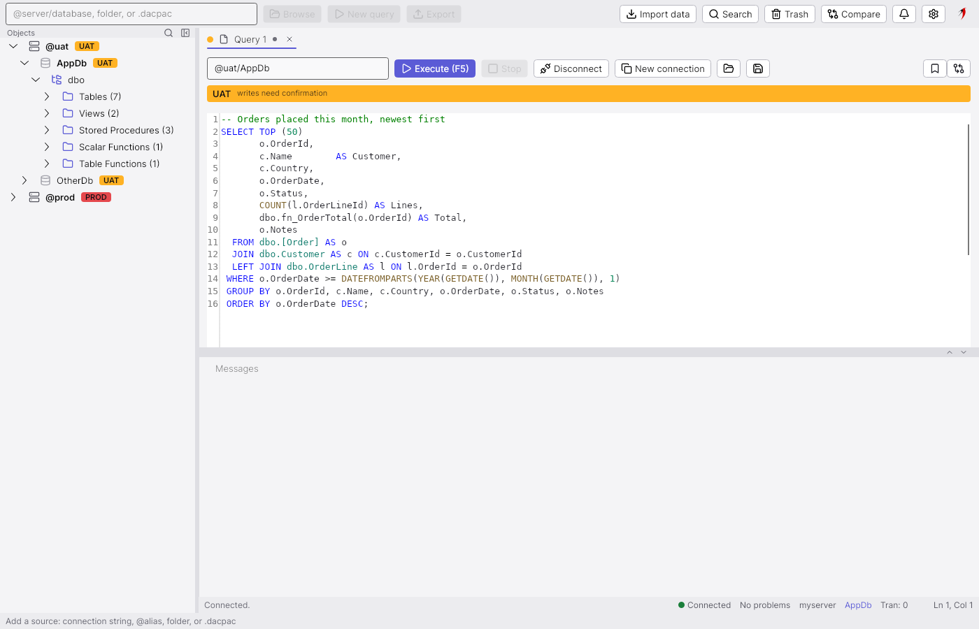 Query editor